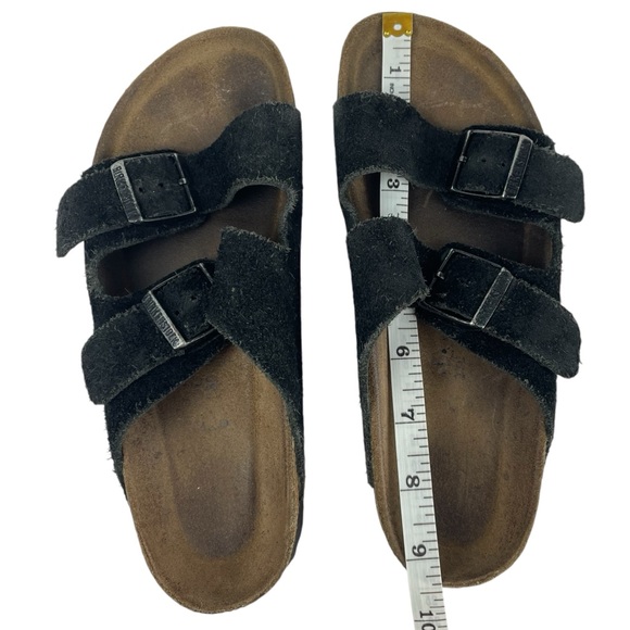 Birkenstock Arizona Suede Leather Sandals Black Size 38 Women’s 7-7.5 - Picture 13 of 15